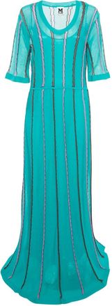 Missoni 2024 striped knit maxi dress - Green