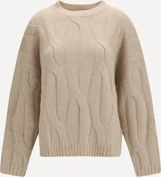 Allude Cashmere and silk Sweater with voluminous sleeves Female XS
