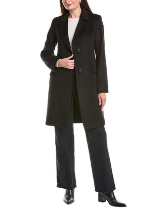 Fleurette Wool-Blend Car Coat