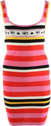 Chiara Ferragni Gebreide Jurken - Dames - Kleedjes - Veelkleurig - M - Polyester - Kleedjes