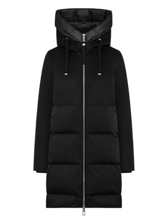Duno Talia hooded coat - women - Polyester/Duck Down/Feather - 40 - Black