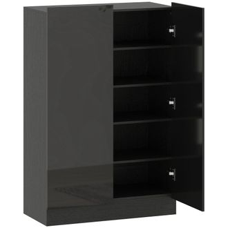HOMCOM Zapatero 72x34.5x103 cm negro