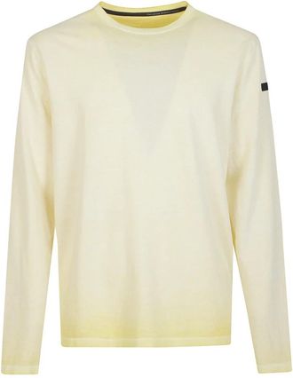Roberto Ricci Design Rondgebreide trui - Heren - Ronde hals truien - Beige - L - Truien & Vesten