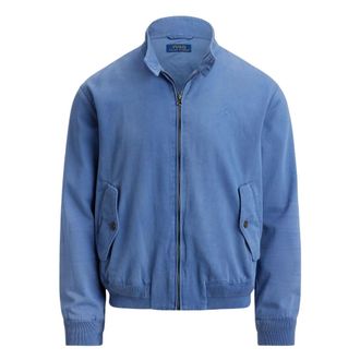 Ralph Lauren Bomber Jackets, male, Blue, Size: XL Montauk Chino Bedford Windbreaker