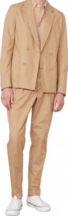 Officine G&eacute;n&eacute;rale Leon Cotton Poplin Jacket In British Khaki