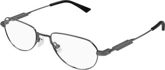 Bottega Veneta Oval Optisch Montuur - unisex - Accessoires - Grijs - Maat: 52 MM