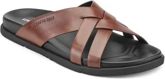 Kenneth Cole Wooper Slide Sandal in Cognac at Nordstrom, Size 11