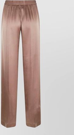 Forte_Forte stretch silk satin elasticated loose trousers