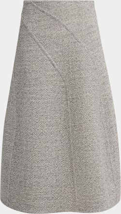 Proenza Schouler Gaelle Paneled Flare Midi Skirt
