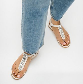 FitFlop Fitflop Gracie Ultra Womens Ankle Strap Sandals Urban White Leather - Size UK 5