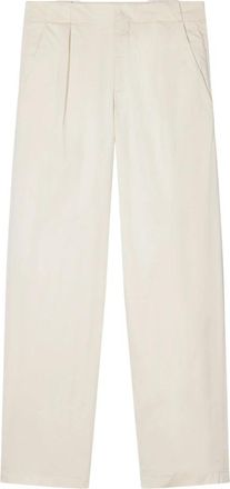 Closed Mawson Wide Broeken - Dames - Wijde Broeken - Beige - W31 L32 - Leer - Broeken
