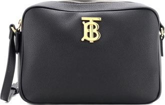 Burberry TB Camera Bag Leather Medium crossbody bag - Zwart