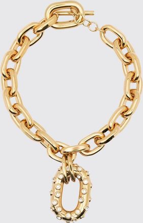 Paco Rabanne Collana XL Link Rabanne in ottone con strass incastonati