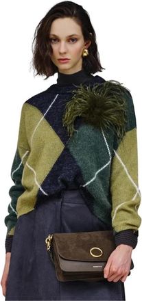 Nenette Macadamia Ronde Hals Gebreide Trui - Dames - Ronde hals truien - Veelkleurig - XS - Polyester - Truien & Vesten