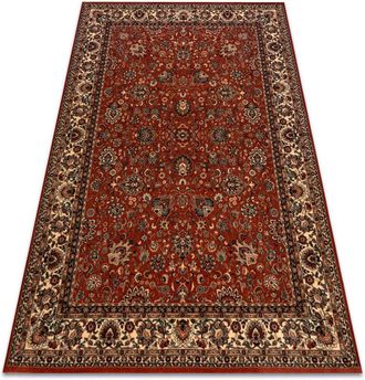 RugsX Rugsx - Alfombra De Lana Kashqai 4362 200 Ornamento Burdeos / Beige Red 67x130 Cm