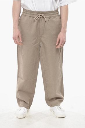 AllSaints Cotton-Linen Pants HANBURY with Elastic Waist size Xl