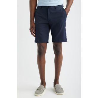 Scott Barber Sonoma Flat Front Travel Shorts in Midnight at Nordstrom, Size 35