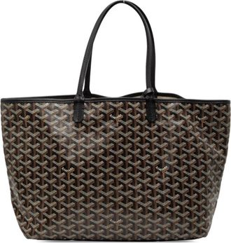 Goyard Black Leather Pvc Tote Bag (Pre-Owned)