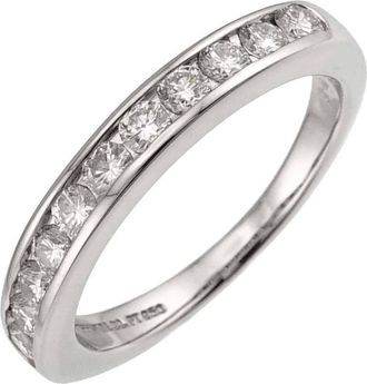 Tiffany & Co. Silver Platinum 950 Band Ring (Pre-Owned)