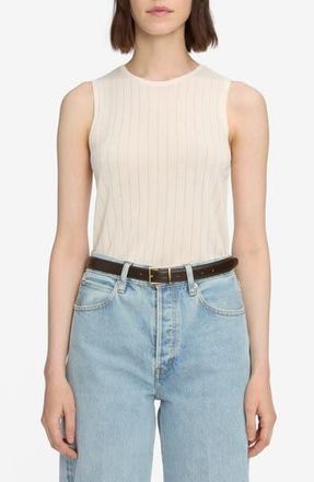 Frame Denim The Ladder Knit Tank in Cream at Nordstrom Rack, Size Large