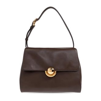 Furla Shoulder Bags, female, Brown, Size: ONE SIZE Domus Small Shoulder Bag