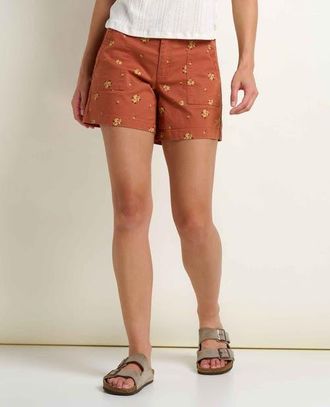 Toad & Co Earthworks Camp Short in Copper Print at Nordstrom, Size 10