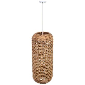 Wanderlust Deco Lampara De Techo De Fibra De Jacinto D29x70