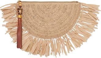 Rebecca Minkoff Lucia Fringe Clutch in Natural at Nordstrom
