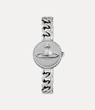 Vivienne Westwood Orb Button Watch Silver Stainless Steel Women