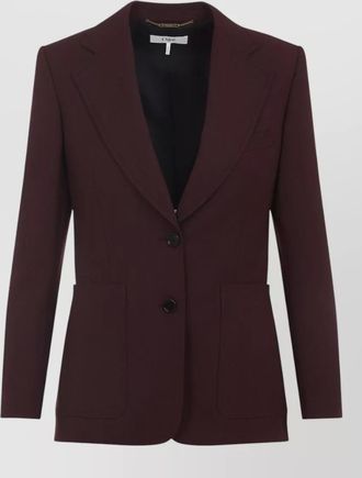 Chlo&eacute; wool single-breasted blazer