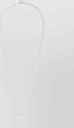 Valentino Garavani silver chain link necklace design