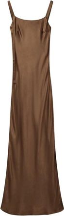 The Garment Zijden String Jurk - Dames - Maxi kleedjes - Groen - XS - Kleedjes
