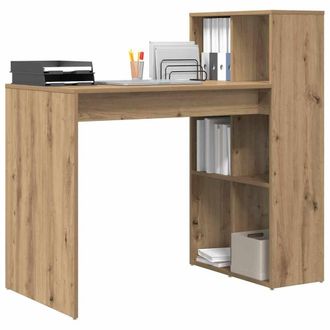 Berkfield Home Modern Writing Desk Artisan Oak Particle board Medium Writing Desk in Brown