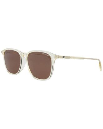 Montblanc Mens MB0082SA 55mm Sunglasses
