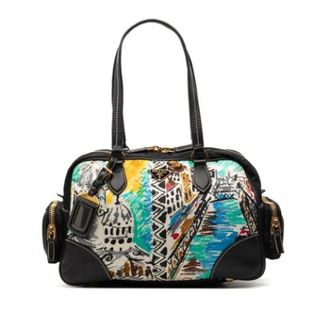 Prada Pre-owned Shoulder Bags, female, Multicolor, Size: ONE SIZE Pre-owned Vintage Nylon Shoulder Bag