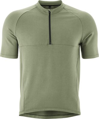 Gonso Radtrikot GONSO Adventure Jersey Nature M, Herren, Gr. 4XL, gr&uuml;n (schilfgr&uuml;n), 90% Viskose, 5% Elasthan, 5% Polyamid (recycelt), Rundhals, Trikots Rad