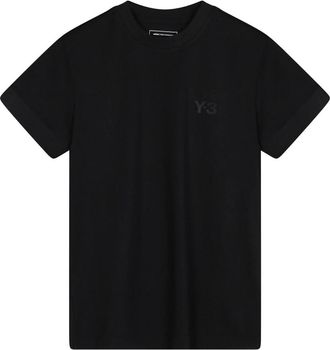 Yohji Yamamoto Tops, Dames, Zwart, S, Katoen, Regular T-shirt met korte mouwen