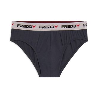 Freddy Slip Uomo con Elastico Jacquard a Contrasto e Logo