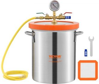 OEM 11,4 L Vakuumkammer Edelstahl Vakuum Entgasungskammer (durchmesser 23 Cm, H&ouml;he 27 Cm) Unterdruckpumpe Vakuumkammer Ideal Zum Stabilisieren Von Holz Un