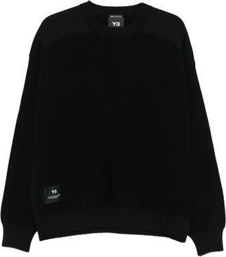 Yohji Yamamoto Maglione girocollo - Nero