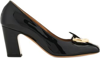 Ferragamo Pumps Gancini con tacco largo 70mm - Nero