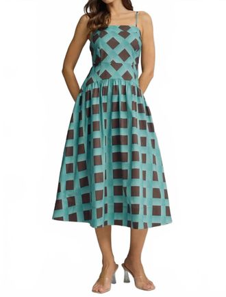 Entro Eastyn Midi Dress In Turquoise