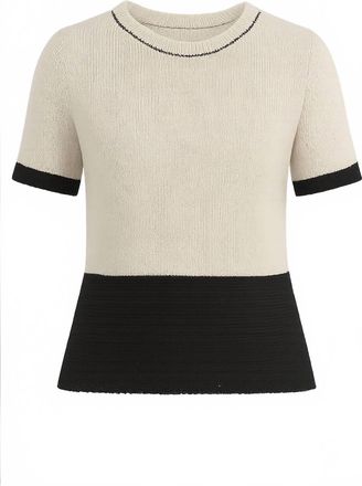 Dear John Denim Womens Claira Short Sleeve Sweater In Oyster