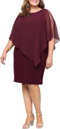 S.L. Fashions Embellished Sheath Dress in Fig at Nordstrom, Size 20W