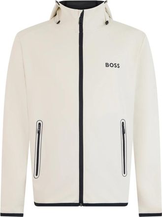 HUGO BOSS Sicon Toc Zip Sweatshirt - Heren - Zomerjassen - Wit - XS - Polyester - Jassen