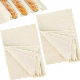 OEM Juego De 2 Pa&ntilde;os Para Fermentar Masa De Pan, Pa&ntilde;os De Algod&oacute;n Para Hornear De 75x45 Cm