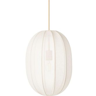 Beliani Beliani - Modern Design Pendant Lamp Ceiling Light Synthetic Nylon Shade White Padamo