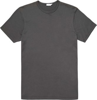 Sunspel Classic T-Shirt - Heren - T-shirts - Grijs - 2XL - Katoen - Tops