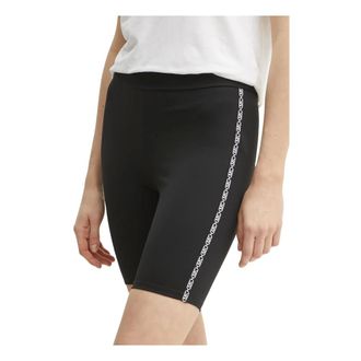 Michael Kors Side-logo Biker Shorts - Dames - Korte broeken - Zwart - Maat: M Zijde