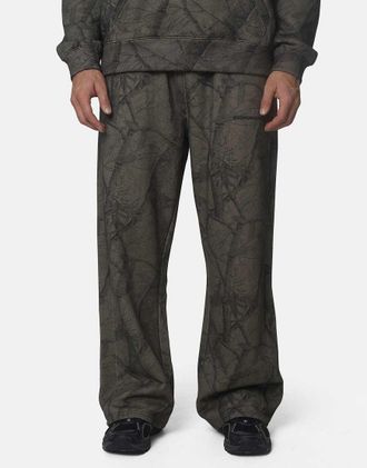 Good For Nothing Joggers oversize in pile di cotone grigio mimetico